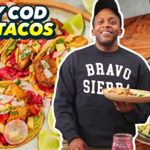 Recipe Quickie - Spicy Cod Fish Tacos (Mediterranean Diet)
