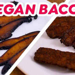 Vegan Bacon 2 Ways – Mushroom & Tempeh Bacon!